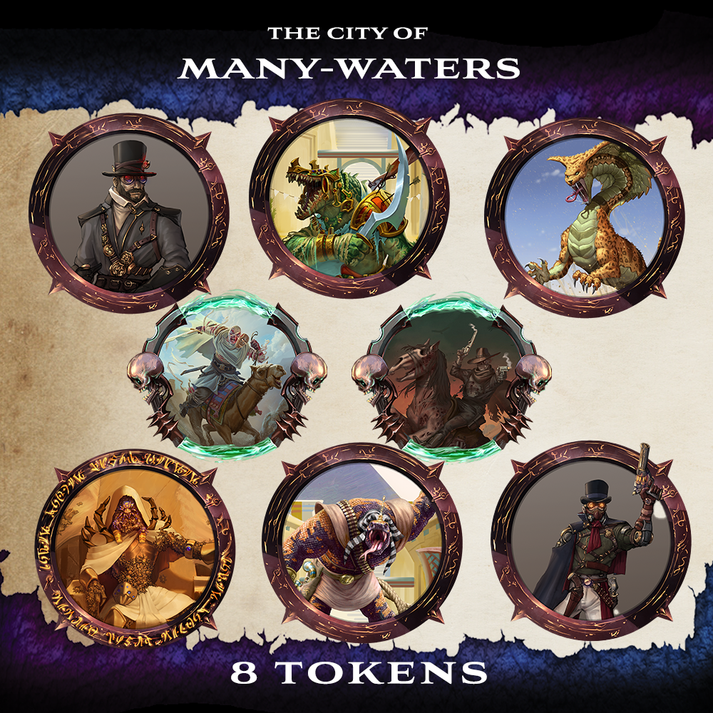 The City of Many-Waters Tokens